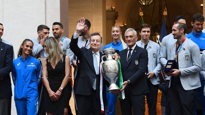 Mario Draghi Gabriele Gravina