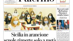 Prima Pagina, La Repubblica-Palermo: “Sicilia in arancione, scuole riaperte solo a metà”