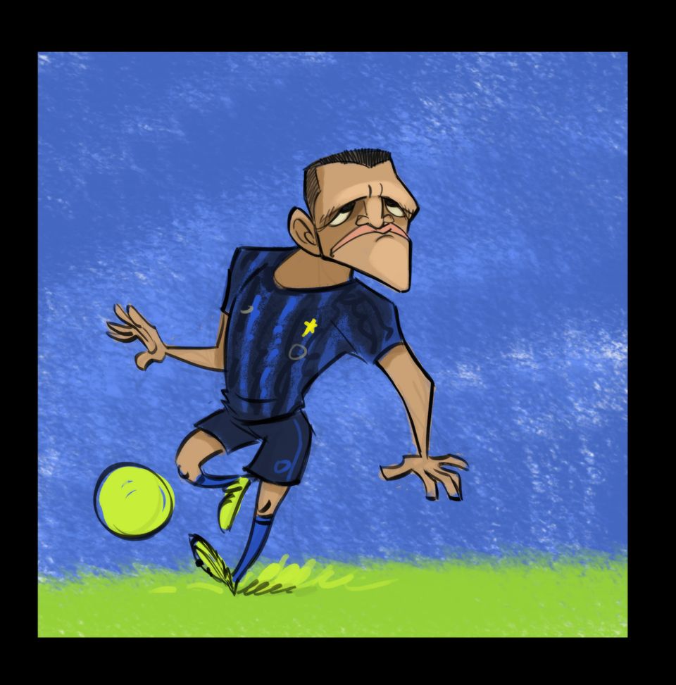 I calciatoons di Riccardo Mazzoli: Alexis Sanchez- immagine 2