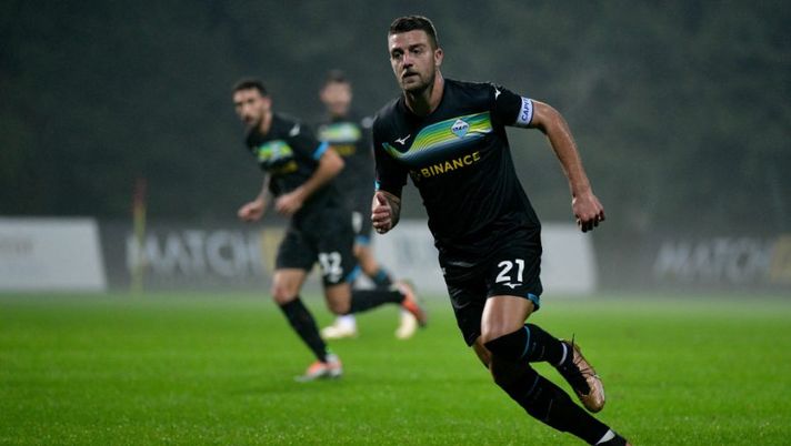 MANAVGAT, TURKEY - DECEMBER 16: Sergej Milinkovic Savic of SS Lazio in action during the friendly match betwen Hatayspor v SS Lazio at the Emir sport complex stadium on December 16, 2022 in Manavgat, Turkey. (Photo by Marco Rosi - SS Lazio/Getty Images) NEWS – Milinkovic c’è! Lookman, Theo, Vlahovic, Karsdorp, Ricci, Izzo, Lukaku e occhio a Skriniar - immagine 1