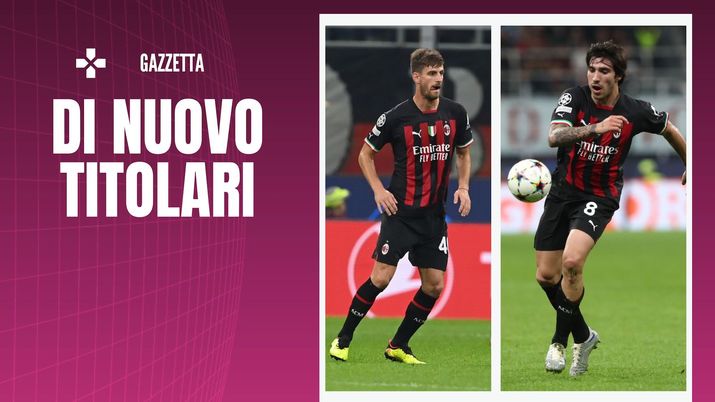 Gabbia Tonali AC Milan Dinamo Zagabria-Milan Champions League 2022-2023