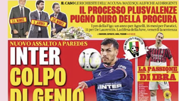 Prima Pagina, La Gazzetta dello Sport: “Inter-Paredes, colpo di genio. Passione Ibra”