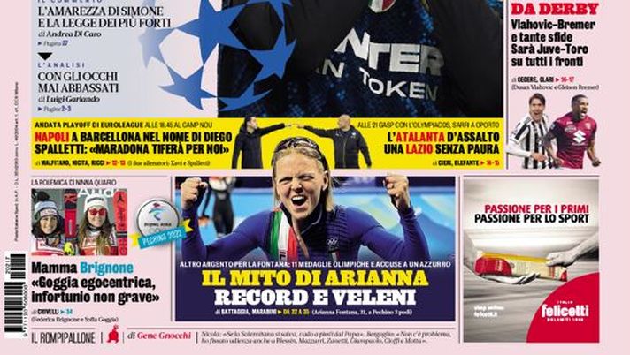 Prima Pagina, La Gazzetta dello Sport: “L’Inter si mangia le mani. 100 da Leao” Prima Pagina, La Gazzetta dello Sport: “L’Inter si mangia le mani. 100 da Leao” - immagine 1