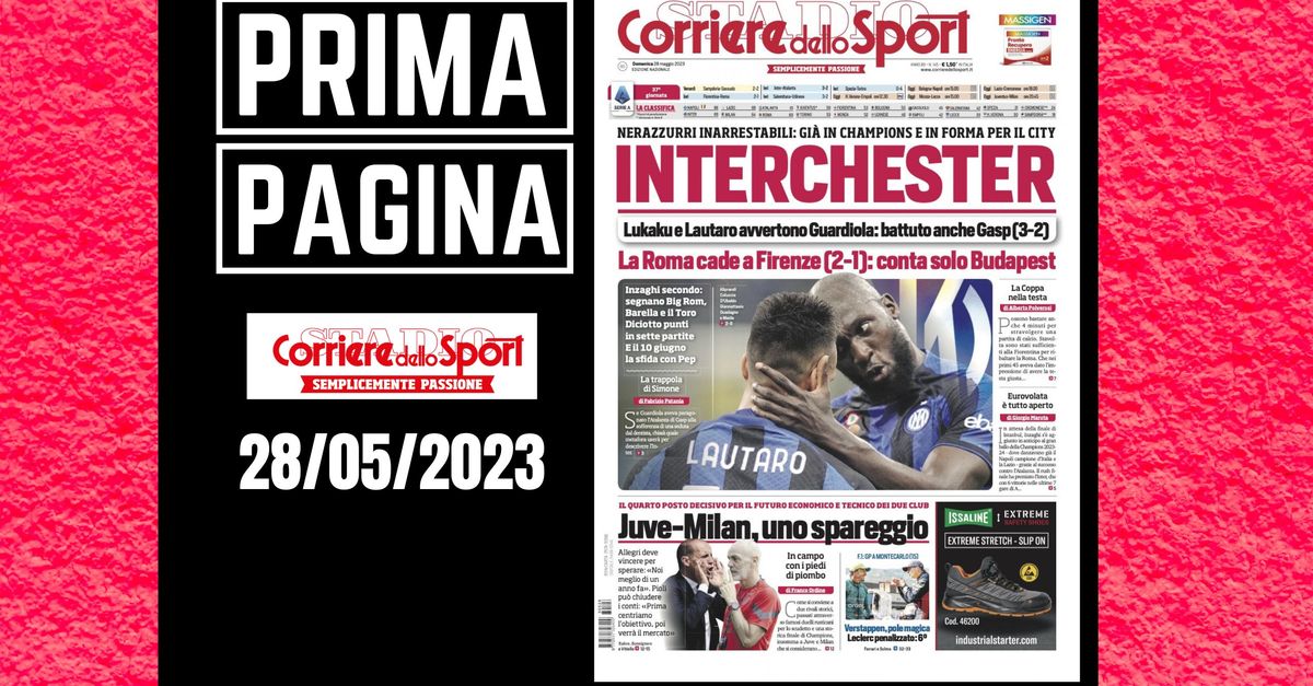 Prima pagina Corriere dello Sport: “Interchester”