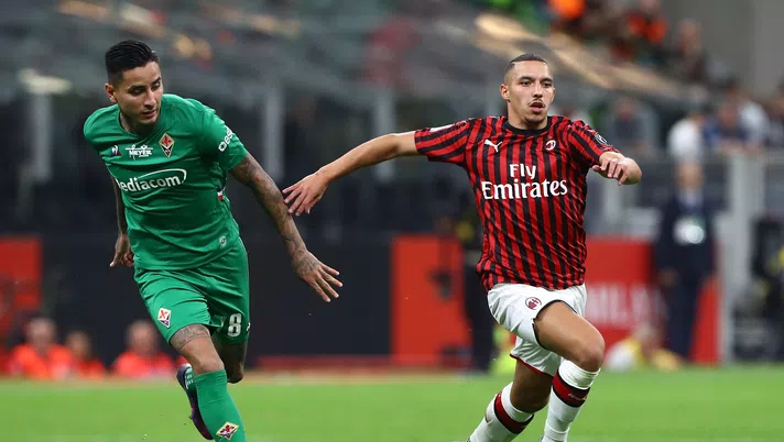 Ismael Bennacer e Erick Pulgar in Milan-Fiorentina, Getty Images