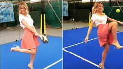 Diletta Leotta palleggia e la gonna…