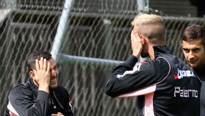 BAD KLEINKIRCHHEIM, AUSTRIA - JULY 16: Ilija Nestorovsi () and Iljaz Struna of Palermo during pre-season training campo on July 16, 2017 in Bad Kleinkirchheim, Austria. (Photo by Maurizio Lagana/Getty Images) BAD KLEINKIRCHHEIM, AUSTRIA - JULY 16: Ilija Nestorovsi () and Iljaz Struna of Palermo during pre-season training campo on July 16, 2017 in Bad Kleinkirchheim, Austria. (Photo by Maurizio Lagana/Getty Images)