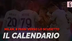 Milan, gli 8 passi verso lo scudetto: il calendario [VIDEO]