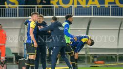 Verona, l’allenamento dei gialloblù