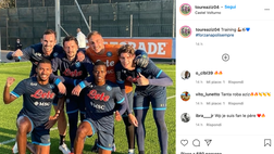 Napoli, l’ex Palermo Aziz Toure e il post con Fabián Ruiz, Mário Rui e Juan Jesus