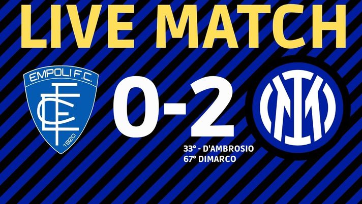 Empoli-Inter 0-2: D’Ambrosio-Dimarco, tornano i 3 punti in casa nerazzurra Empoli-Inter 0-2: D’Ambrosio-Dimarco, tornano i 3 punti in casa nerazzurra - immagine 1