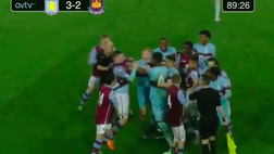 VIDEO / Aston Villa-West Ham U21 doppio fallo e partita che finisce in rissa