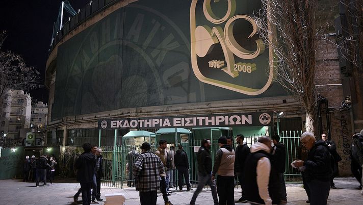 ATHENS,GREECE - FEBRUARY 9: Supporters arrive before the Greek Superleague between Panathinaikos and PAOK at the Apostolos Nikolaidis Stadium on February 9, 2014 in in Athens,Greece. (Photo by Milos Bicanski/EuroFootball/Getty Images) ATHENS,GREECE - FEBRUARY 9: Supporters arrive before the Greek Superleague between Panathinaikos and PAOK at the Apostolos Nikolaidis Stadium on February 9, 2014 in in Athens,Greece. (Photo by Milos Bicanski/EuroFootball/Getty Images)
