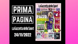 Prima pagina Gazzetta dello Sport: “Pazzo Mondiale”