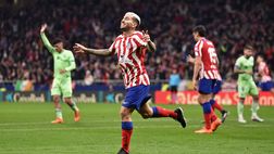 Atletico Madrid, Angel Correa sostituito e festeggia il suo gol… in panchina