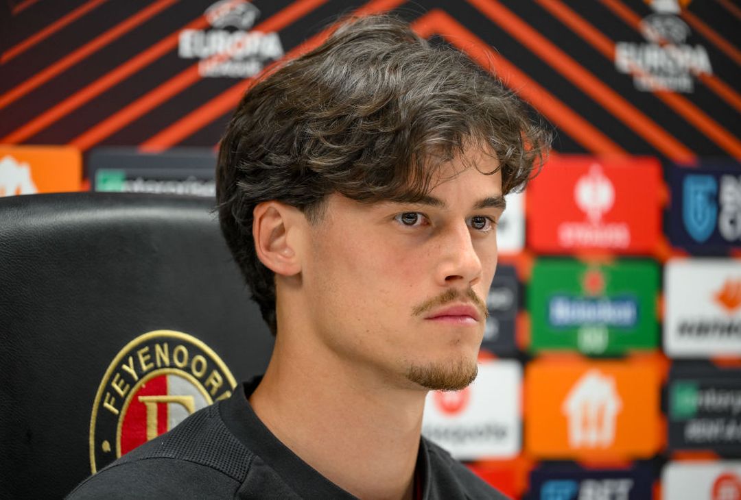 Roma, la conferenza stampa di De Rossi e Svilar prima del Feyenoord – FOTO GALLERY - immagine 11