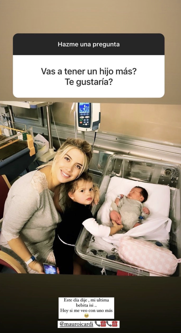 Wanda Nara “chiama” Icardi: “Oggi mi vedo con un altro figlio”- immagine 3
