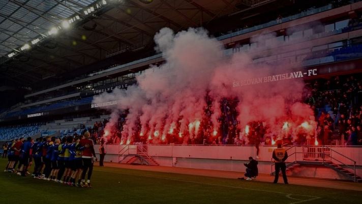 Slovacchia, tutta la carica pre-derby degli ultras dello Slovan - immagine 1