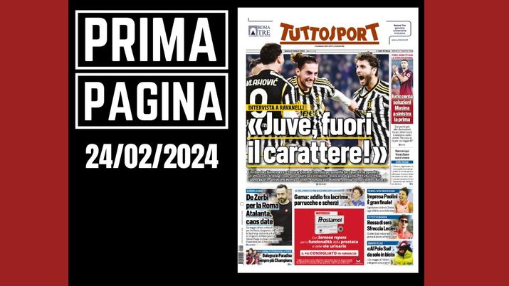 Prima pagina Tuttosport: Europa League, il Milan pesca lo Slavia Praga