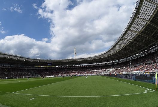  TURIN, ITALY - APRIL 24: A general view of the Stadio Olimpico Grande Torino during the Serie A match between Torino FC and US Sassuolo Calcio at Stadio Olimpico Grande Torino on April 24, 2016 in Turin, Italy. (Photo by Valerio Pennicino/Getty Images) 