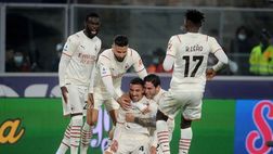 Un Milan a due facce espugna Bologna e resta da solo in vetta per una notte