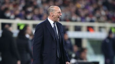 FLORENCE, ITALY - MARCH 02: Massimiliano Allegri manager of Juventus gestures during the Coppa Italia Semi Final 1st Leg match between ACF Fiorentina and Juventus FC at Stadio Artemio Franchi on March 2, 2022 in Florence, Italy. (Photo by Gabriele Maltinti/Getty Images) FLORENCE, ITALY - MARCH 02: Massimiliano Allegri manager of Juventus gestures during the Coppa Italia Semi Final 1st Leg match between ACF Fiorentina and Juventus FC at Stadio Artemio Franchi on March 2, 2022 in Florence, Italy. (Photo by Gabriele Maltinti/Getty Images)