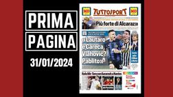 Prima pagina Tuttosport: Conte agita il Milan e Motta