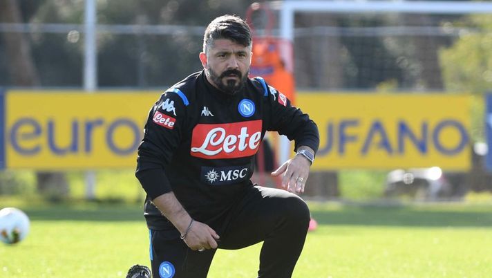 NAPLES, ITALY - MARCH 09:  Gennaro Gattuso of Napoli during a training session on March 9, 2020 in Naples, Italy.  (Photo by SSC NAPOLI/SSC NAPOLI via Getty Images) 