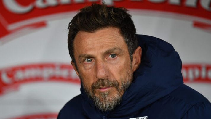TURIN, ITALY - NOVEMBER 02: Frosinone head coach Eusebio Di Francesco looks on during the Coppa Italia match between Torino and Frosinone at Stadio Olimpico di Torino on November 2, 2023 in Turin, Italy. (Photo by Valerio Pennicino/Getty Images) Di Francesco: “Cos’ho detto a Ibra e Reinier. Mazzitelli e non dimentichiamo che Cuni…” - immagine 1