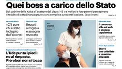 Prima Pagina, Giornale di Sicilia: “Quei boss a carico dello Stato. Mezzogiorno di fuoco col Catanzaro”