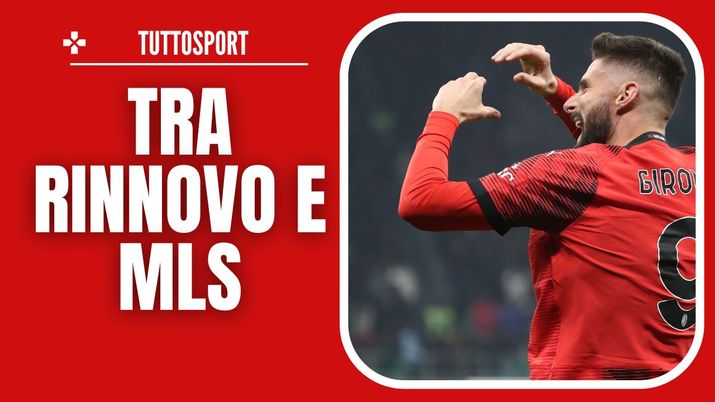 esultanza gol Olivier Giroud AC Milan Milan-Roma 3-1 Serie A 2023-2024
