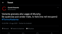 Torino-Atalanta 1-2, le reazioni social: “Se qualcosa può andar male, lo farà… nel recupero”