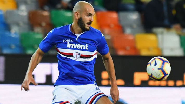 UDINE, ITALY - AUGUST 26: Riccardo Saponara of UC Sampdoria in action during the serie A match between Udinese and UC Sampdoria at Stadio Friuli on August 26, 2018 in Udine, Italy. (Photo by Alessandro Sabattini/Getty Images) Sampdoria, Saponara certamente out alla ripresa: svelati i tempi di recupero - immagine 1