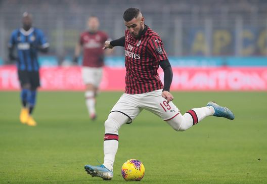  Theo Hernandez durante il derby Inter-Milan (credits: GETTY Images) 
