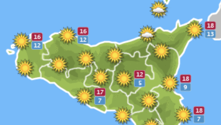 Meteo, Palermo: cielo sereno e poco nuvoloso, le previsioni di venerdì 31 dicembre meteo