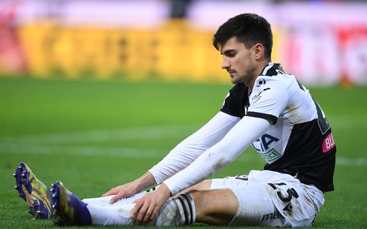 Ignacio Pussetto con la maglia dell'Udinese Ignacio Pussetto con la maglia dell'Udinese