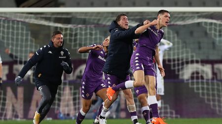 FLORENCE, ITALY - DECEMBER 07: Nkiola Milenkovic of ACF Fiorentina celebrates after scoring a goal during the Serie A match between ACF Fiorentina and Genoa CFC at Stadio Artemio Franchi on December 7, 2020 in Florence, Italy. (Photo by Gabriele Maltinti/Getty Images) FLORENCE, ITALY - DECEMBER 07: Nkiola Milenkovic of ACF Fiorentina celebrates after scoring a goal during the Serie A match between ACF Fiorentina and Genoa CFC at Stadio Artemio Franchi on December 7, 2020 in Florence, Italy. (Photo by Gabriele Maltinti/Getty Images)