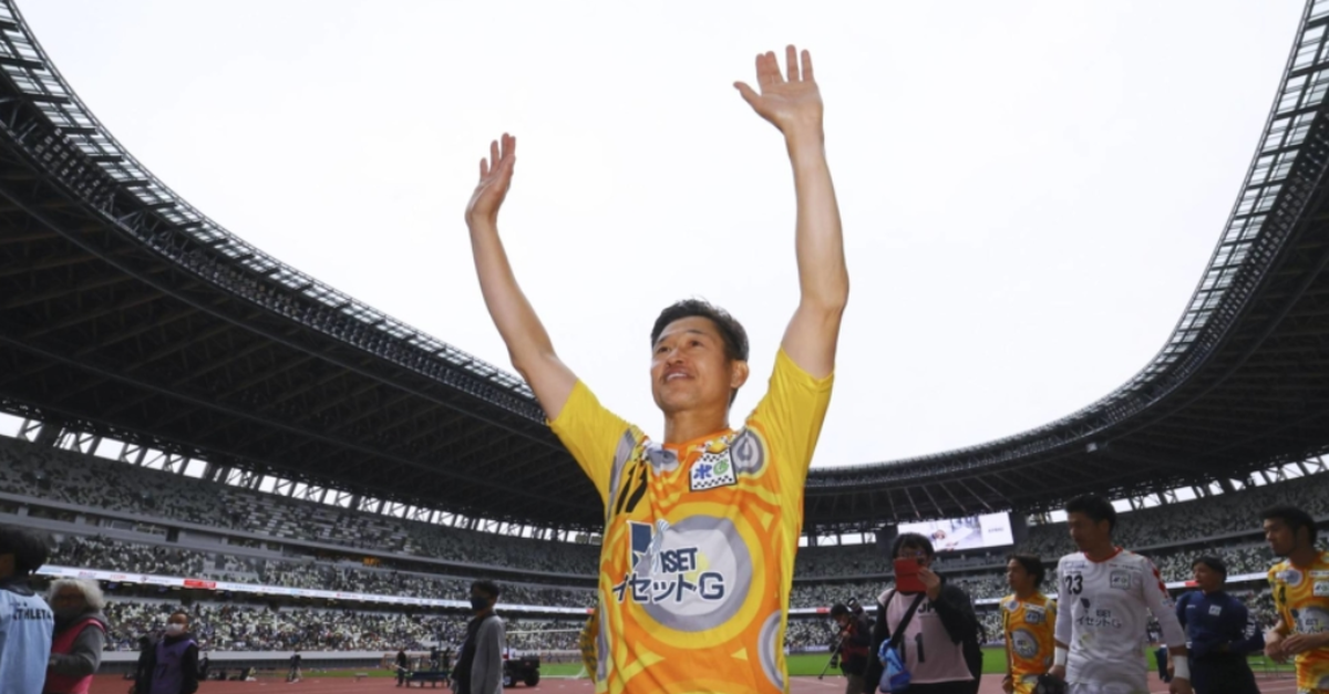 Japan, new record for “King Kazu” Miura oldest player on the field at 55 years and 225 days