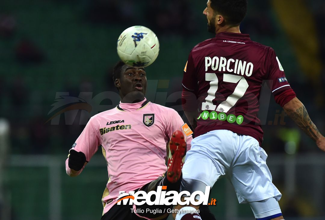  during the Serie B match between US Citta di Palermo and AS Livorno at Stadio Renzo Barbera on December 15, 2018 in Palermo, Italy. 