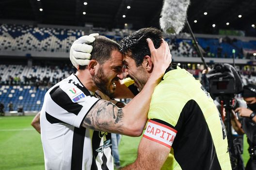 Leonardo Bonucci e Gianluigi Buffon Leonardo Bonucci e Gianluigi Buffon