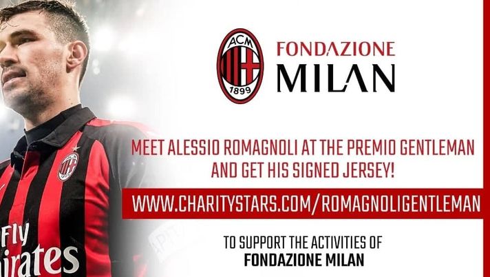 Romagnoli al Premio Gentleman 2019 (credits: twitter Milan) Romagnoli al Premio Gentleman 2019 (credits: twitter Milan)