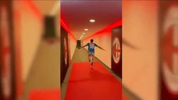 Napoli, la pazza gioia di Simeone nel tunnel di ‘San Siro’ | VIDEO