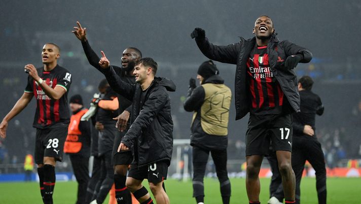 Milan festeggiamenti contro Tottenham