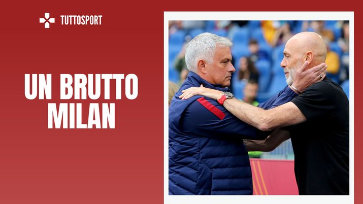 Stefano Pioli e José Mourinho, allenatori Milan e Roma