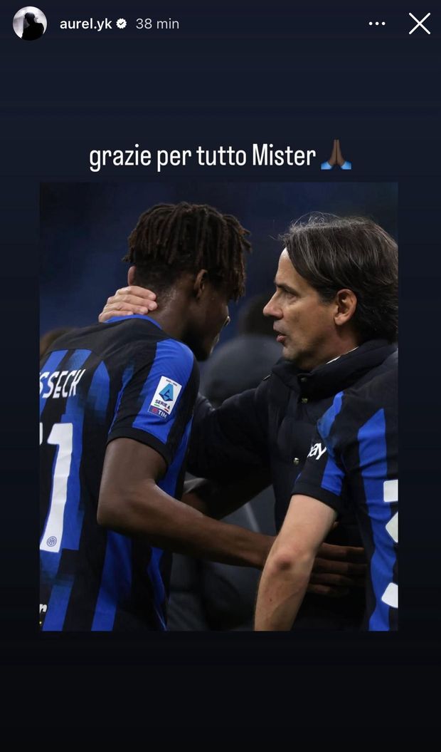 Inzaghi lascia l’Inter, il messaggio social di Bisseck per l’ex tecnico- immagine 4