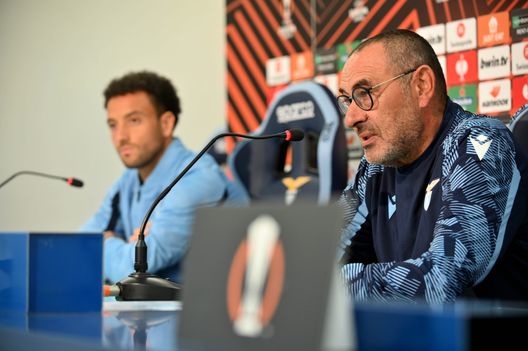 Sarri e Felipe Anderson Sarri e Felipe Anderson