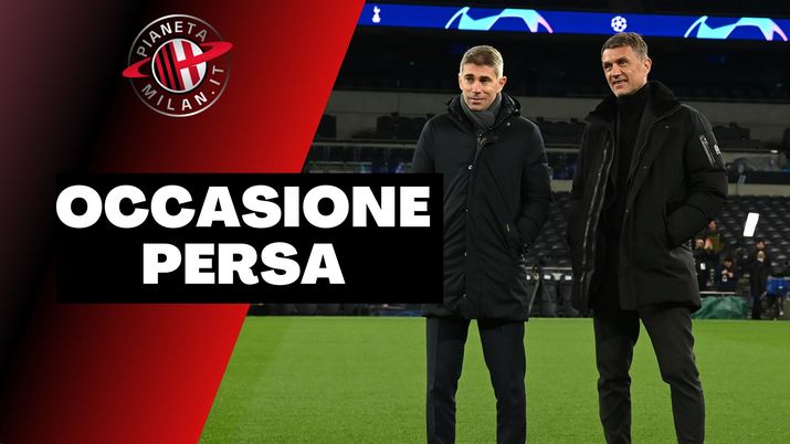 Paolo Maldini e Frederic Massara, dirigenti del Milan (getty images)