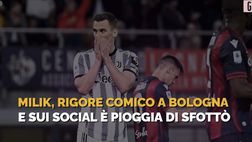 VIDEO Bologna-Juventus, che errore di Milik dal dischetto: le reazioni social