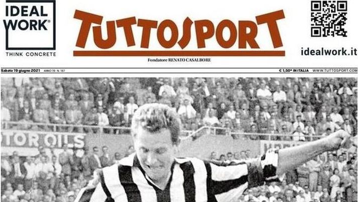 Prima Pagina, Tuttosport: “Boniperti, la Juve!” 