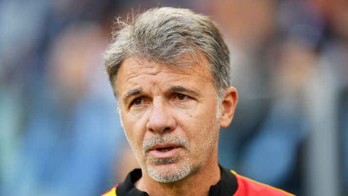 TURIN, ITALY - MAY 03: Marco Baroni, Head Coach of US Lecce, looks on prior to the Serie A match between Juventus and US Lecce at Allianz Stadium on May 03, 2023 in Turin, Italy. (Photo by Valerio Pennicino/Getty Images) Baroni: “Baschirotto esploso, lo merita. Vi racconto Umtiti, ora il mio futuro” - immagine 1